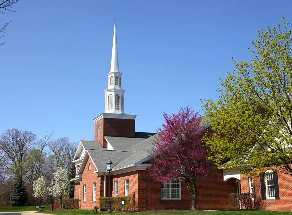 a church that just had shingle roof replacement central il