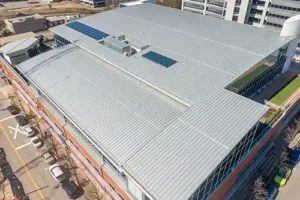 At Your Service Roofing—A business with a metal roof in Pana, IL.