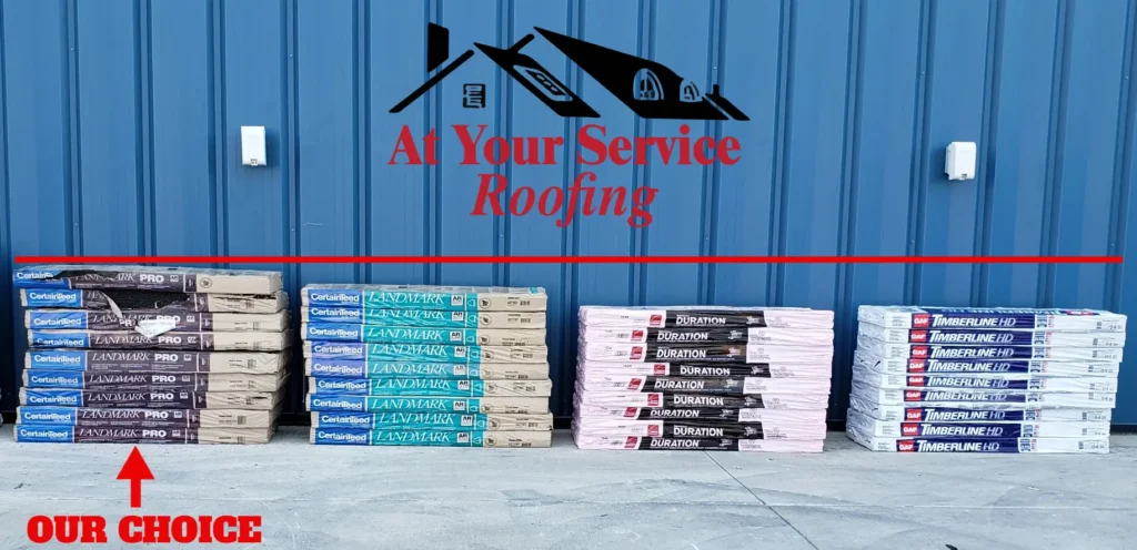 At Your Service Roofing's choice for architectural shingles in Springfield IL area