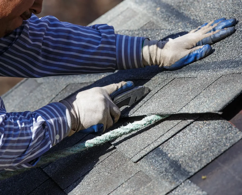 New Commercial Roof shingles