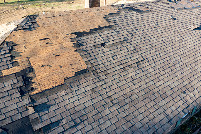 Storm Damage Roofing in central il
